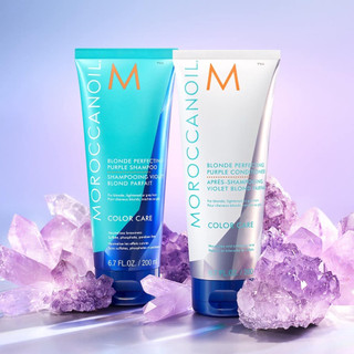 DẦU GỘI XẢ MOROC KHỬ VÀNG BLONDE PERFECTING PURPLE SHAMPOO 200ML