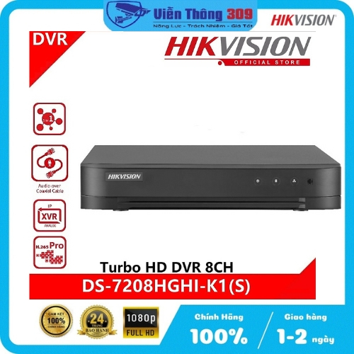 Đầu ghi hình 8 kênh 5 in 1 HIKVISION DS-7208HGHI-K1