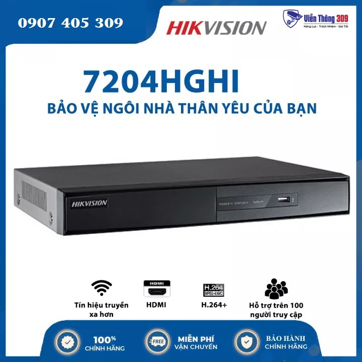 Đầu ghi hình 8 kênh 5 in 1 HIKVISION DS-7208HGHI-K1