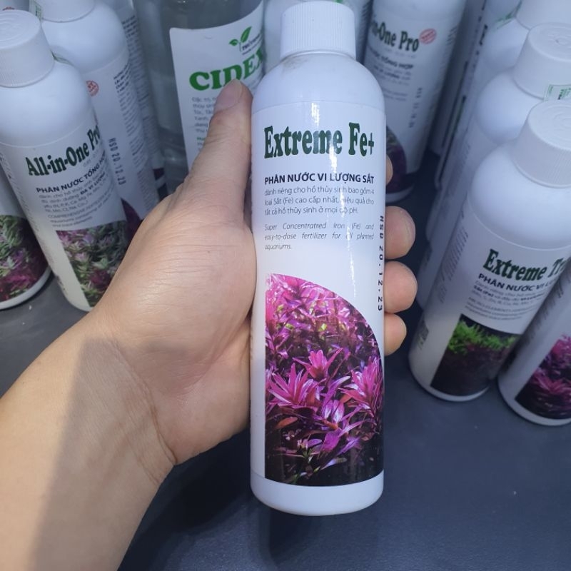 Phân nước thủy sinh cung cấp sắt Extreme Fe+ 230mL thuy sinh az - Shop chuyên sỉ phụ kiện cá cảnh