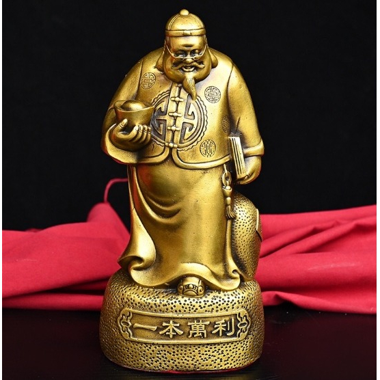 Ông quản gia quản tài cao 22cm vật phẩm chiêu tài tụ tài quản lý tài sản giúp gia chủ hiệu quả