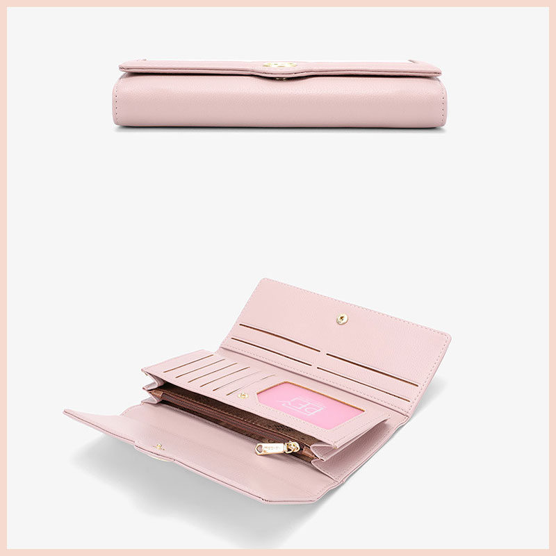 Ví cầm tay nữ dáng dài gập PFY cao cấp Tina Shop W199