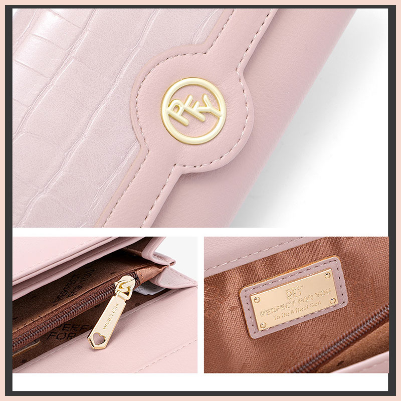 Ví cầm tay nữ dáng dài gập PFY cao cấp Tina Shop W199