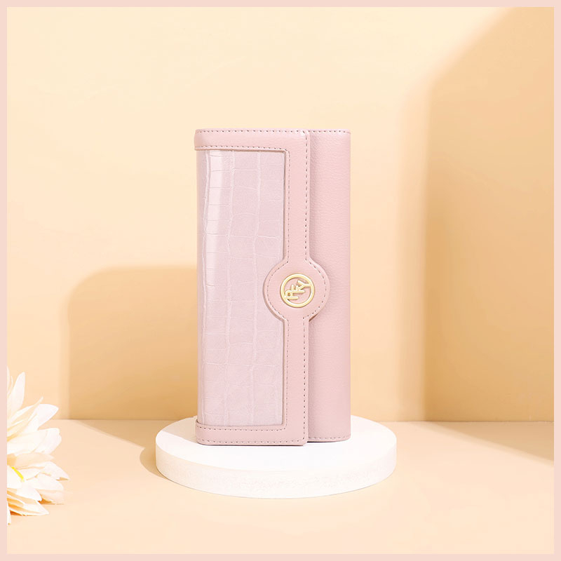 Ví cầm tay nữ dáng dài gập PFY cao cấp Tina Shop W199