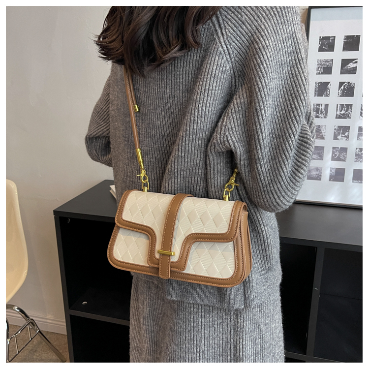 🌸Hàng Order🌸 Túi Xách Quảng Châu Cao Cấp Da Chần Hoạ Tiết Ô Chéo Nắp Gập Quai Da Đeo 🌸Hàng Quảng Châu
