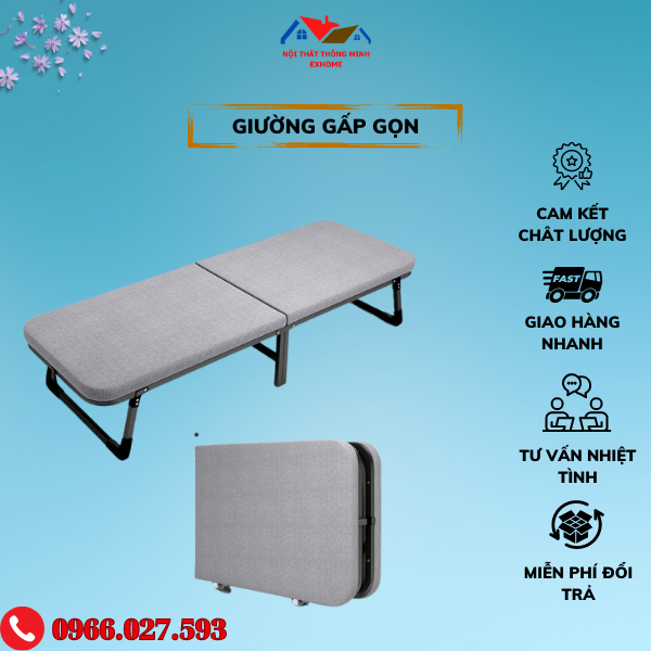 Giường Gấp Xếp Ngủ Văn Phòng,Tại Nhà Thông Minh Tiện Lợi,Nhiều Lựa Chọn Khác Nhau