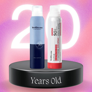 Xịt Chống Nắng Super Glutathion Brightening Sun Spray SPF 50+ Wellderma - 180ml