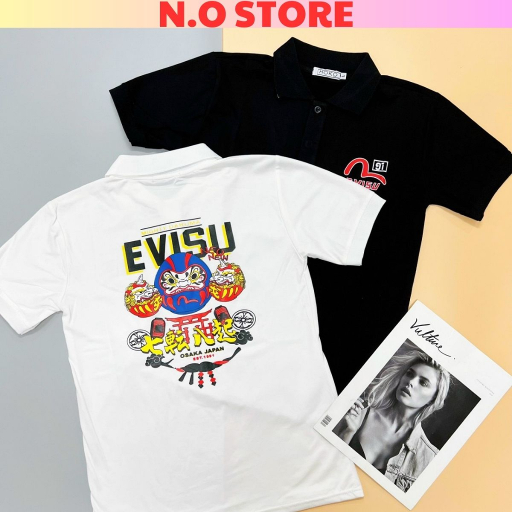 Áo Thun Polo Nam Nữ EVI.SU Cao Cấp Vải Cotton Mềm Mát Hình In Độc Lạ Phong Cách Thời Trang Mới N.O_STORE