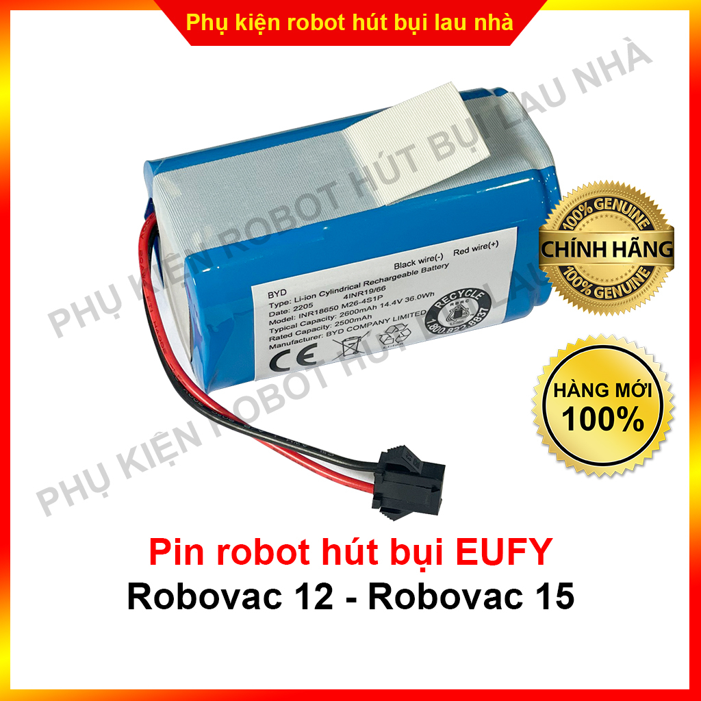 Pin robot hút bụi Eufy Robovac 12, Robovac 15C, Robovac 15C Max