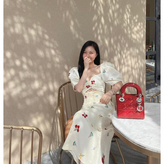 BIGSIZE  ĐẦM HOA RÚT CÚP (ảnh thật)