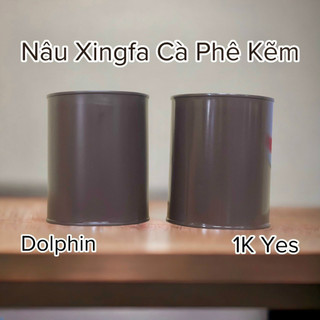 Sơn kẽm màu nâu xingfa cà phê 1k yespaint lon 800gr
