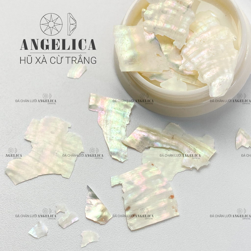 Khay Sỏi Nail Xà Cừ Trang Trí Móng Ẩn Gel ANGELICA KSMM