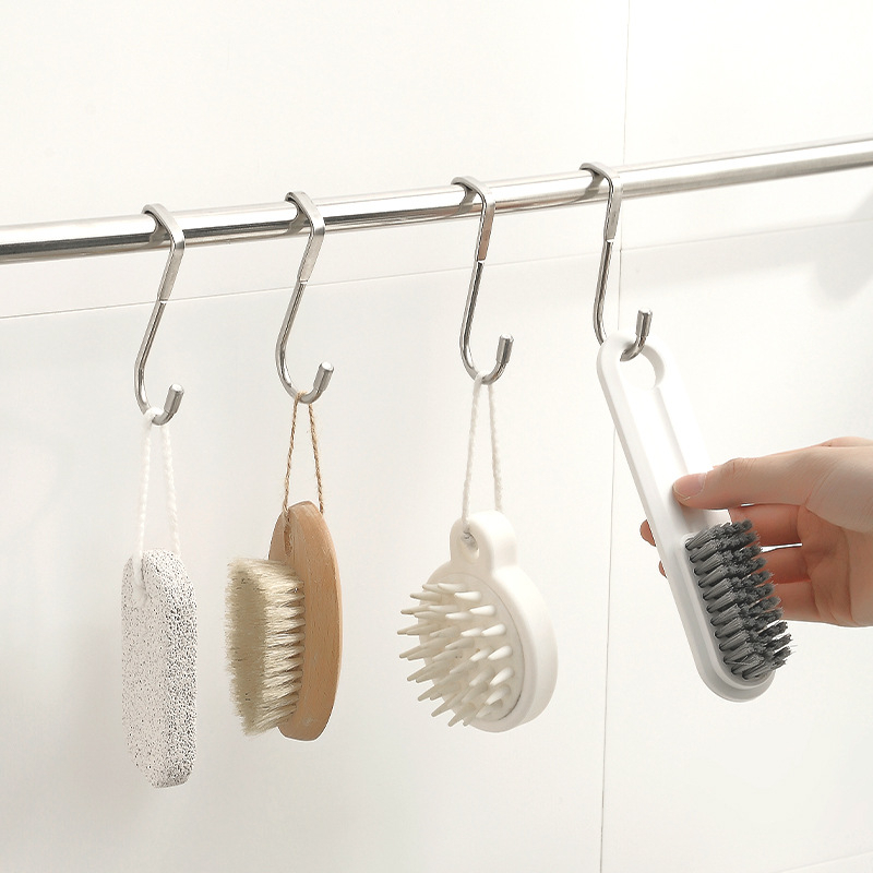 Móc Inox Treo Cánh Tủ Hình Chữ S, Gắn Sau Cánh Cửa Tủ, Cửa Nhà Tắm, Nhà Bếp Treo Đồ Đa Năng, Tiện Dụng