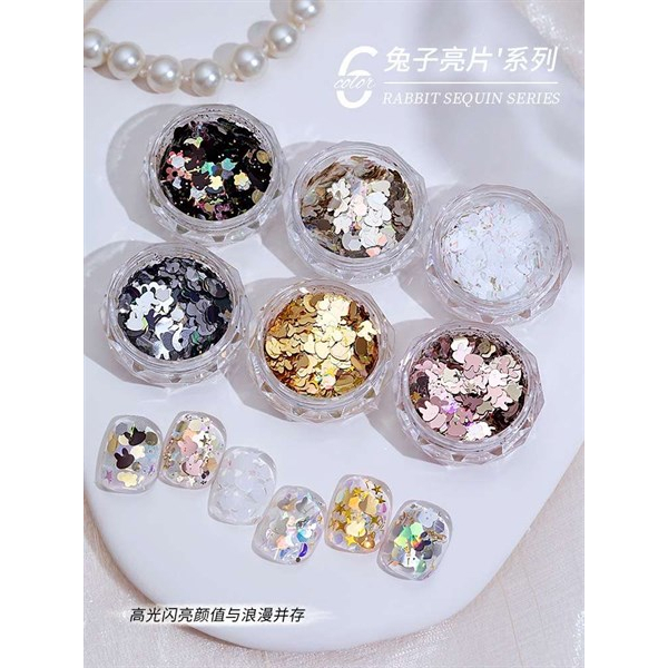 Set 6 hủ kim tuyến Hình chuyên dùng trang trí móng  - Sushi nail mi