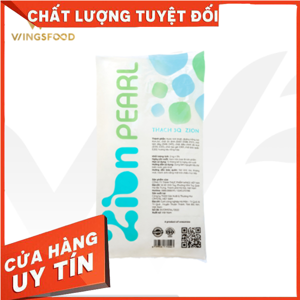 Trân châu thạch 3q Zion gói 2kg - Trắng & Caramel - Freeship Extra Plus