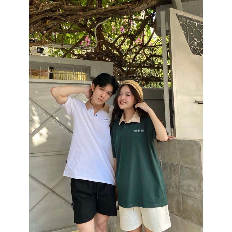 Áo Polo Phối Màu Unisex U.Tee Studio Chất Liệu 100% Thun Cotton Lạnh Cute Trẻ Trung Năng Động