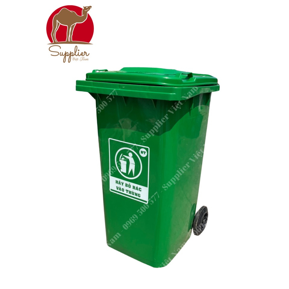 THÙNG RÁC NHỰA HDPE 660L CÓ BÁNH XE GOM RÁC CÔNG CỘNG, CÔNG VIÊN, CÔNG NGHIỆP 90L/120L/240L MSP: THR660