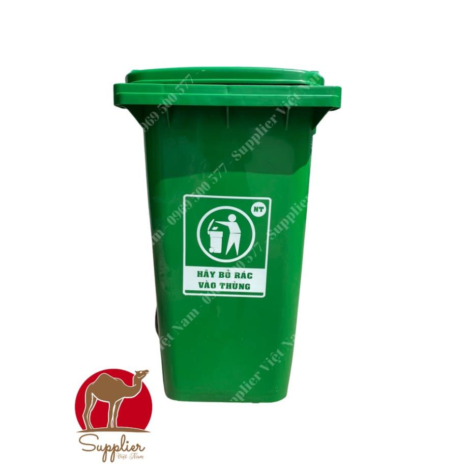 THÙNG RÁC NHỰA HDPE 660L CÓ BÁNH XE GOM RÁC CÔNG CỘNG, CÔNG VIÊN, CÔNG NGHIỆP 90L/120L/240L MSP: THR660