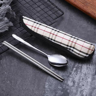 Bộ thìa đũa INOX chống rỉ có hộp mang đến văn phòng, công sở với hộp đựng dạng kéo sang trọng tiện ích Panoramic