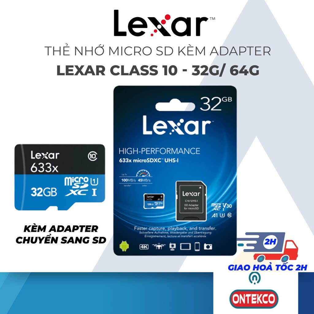 Thẻ nhớ Micro SDHC ADATA 32Gb upto 100MBs Chính hãng tốc độ cao Class 10 tương thích mọi thiết bị