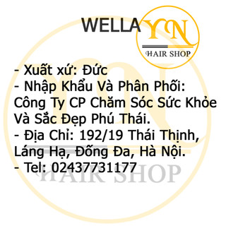 (Chính Hãng) Bộ Thuốc Duỗi Tóc Wella Creatine Straight 100ML x2