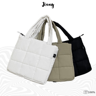 Túi tote trần bông kẻ caro - túi đeo chéo local brand jiangstore