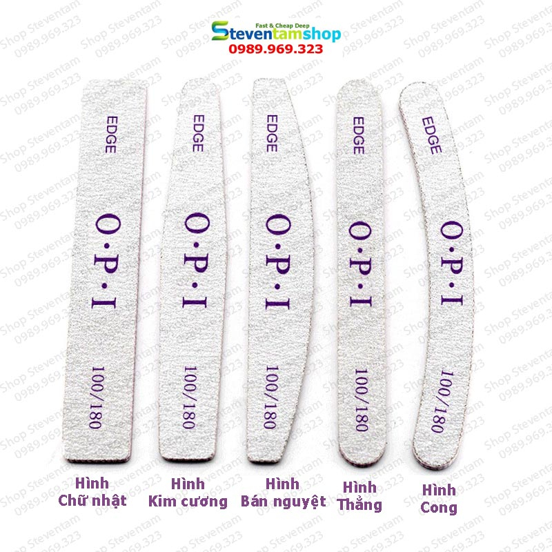 Dũa móng tay O.P.I loại dày - 5 mẫu