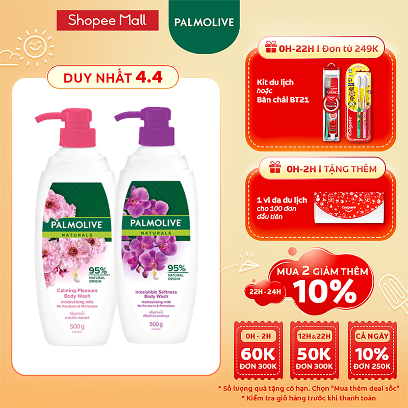 Sữa tắm Palmolive Naturals chiết xuất 100% thiên nhiên 500g