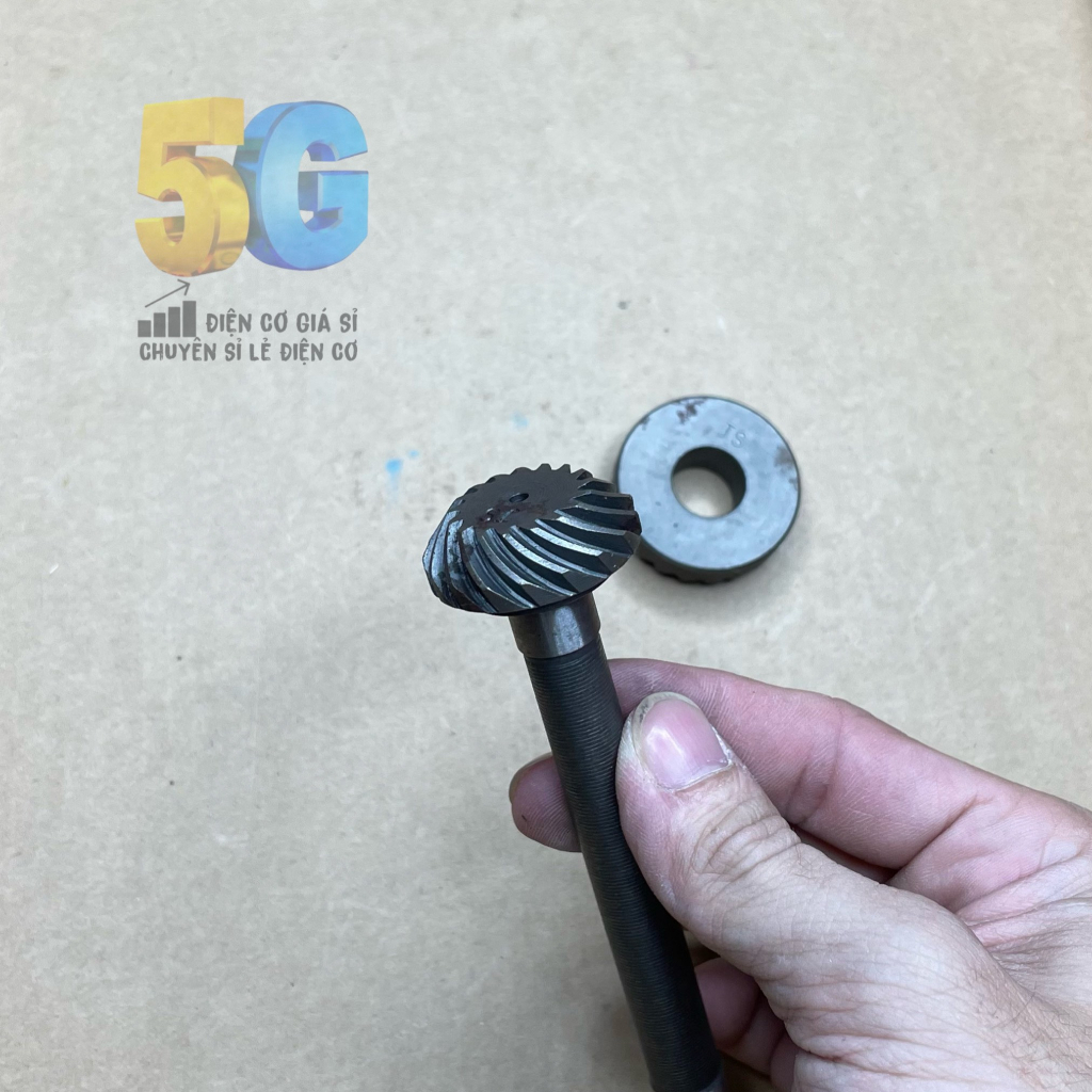 Nhông Côn Bánh Răng Cây Có Trục Dài 145mm Thay Cho Máy Khoan Đục Hitachi PR38 PR38E Hoặc Các Máy Nhái Trên Thị Trường