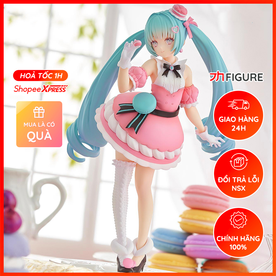 Mô Hình Piapro Characters - Hatsune Miku - Exceed Creative Figure - Sweet Sweets - Macaron (FuRyu) Chính Hãng Nhật