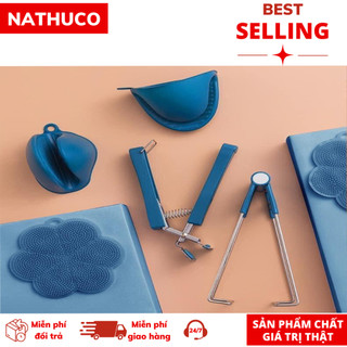 Bộ dụng cụ gắp đồ nóng 6 món gắp đồ nóng chống bỏng nóng tay