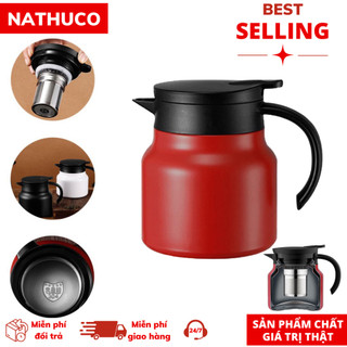 Ấm bình giữ nhiệt đến 48h dùng để giữ nước ấm pha trà cà phê dung tích 1000ml