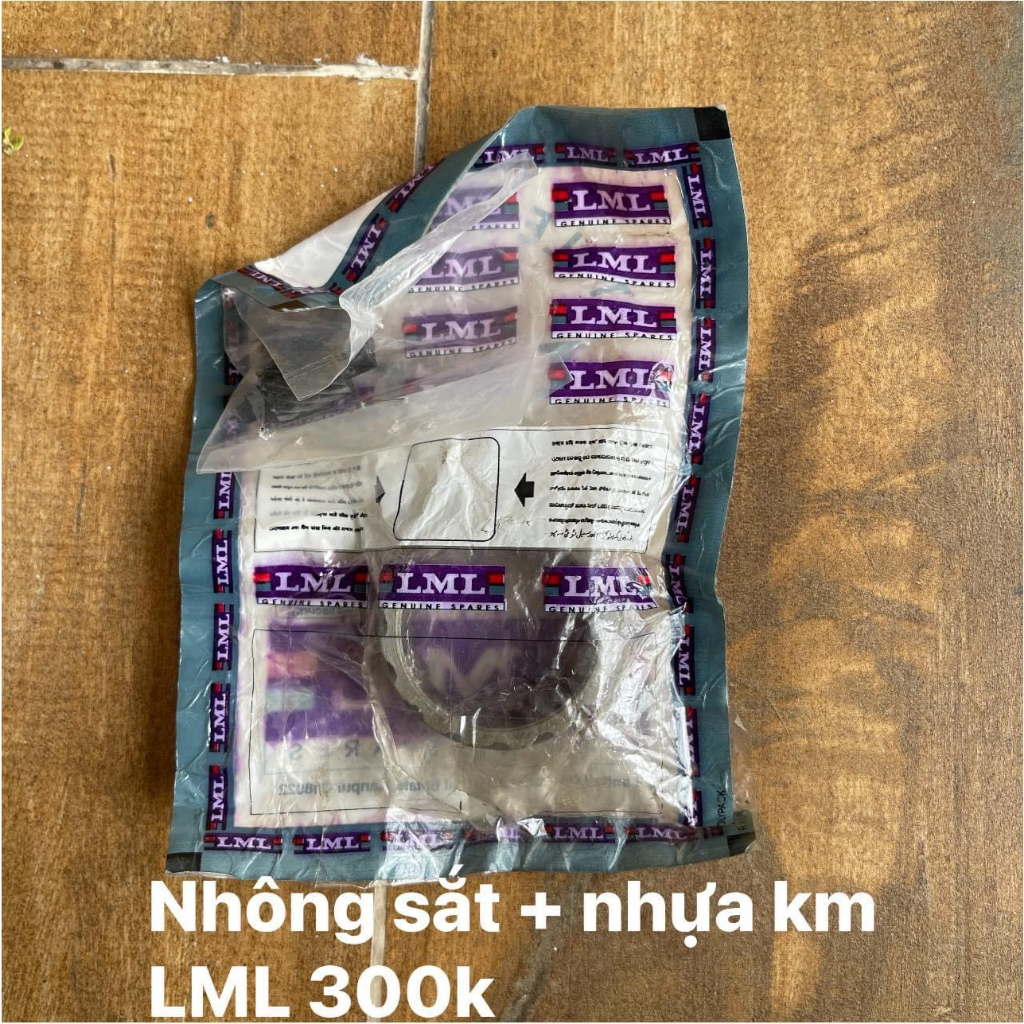 bộ nhông sắt và nhựa ông tơ mét vespa px, exel