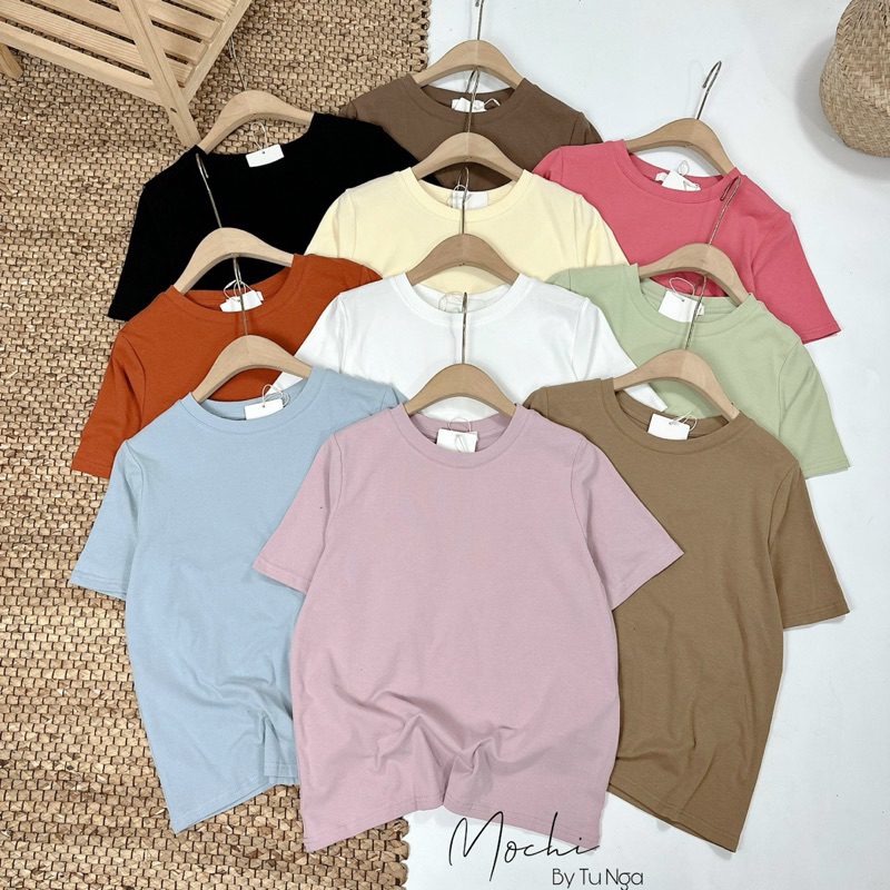 Áo thun trơn basic chất mịn - bảng màu mới