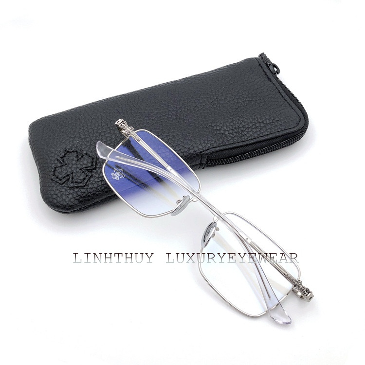 Kính mắt vuông chromehearts vintage cao cấp fullbox