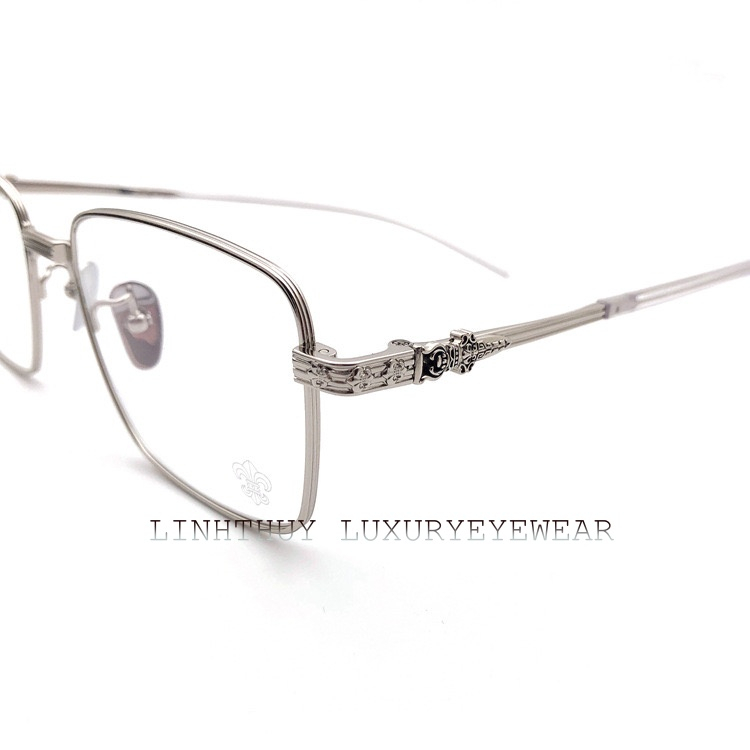 Kính mắt vuông chromehearts vintage cao cấp fullbox