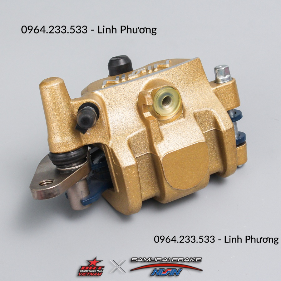 Hàng chính hãng Heo dầu Samurai Nissin Brake 2 Pis Yamaha Exciter 135