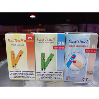 Que thử đường huyết/ Axit Uric/ Cholesterol của máy Easy Touch