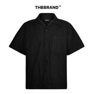 Áo sơ mi denim form boxy đơn giản minimalism - chính hãng THBBRAND