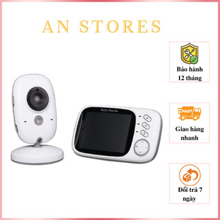 Camera để bàn kiêm máy báo khóc trông trẻ màn hình theo dõi 3.2inch tích hợp phát nhạc, du ngủ VB360