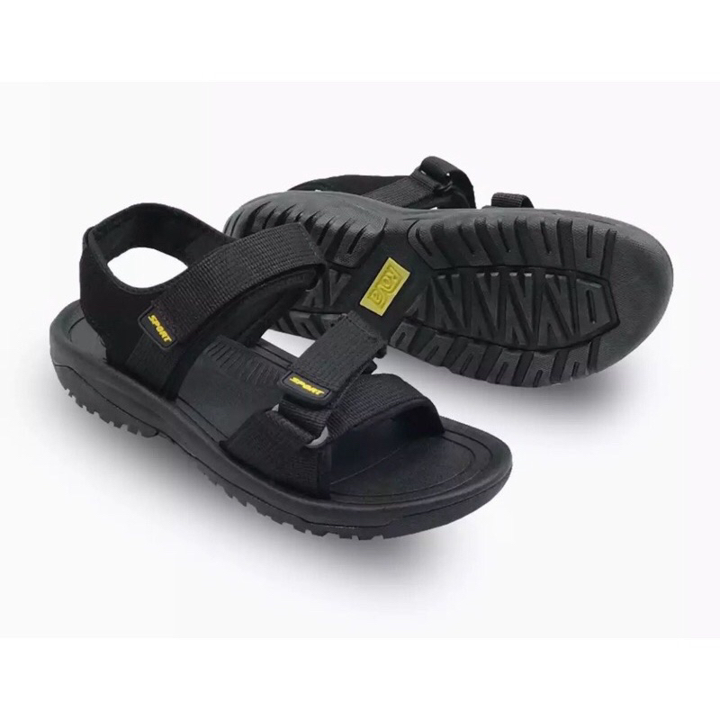 Giày sandal quai hậu nam học sinh, sinh viên Rova RV873 chính hãng quai dù đế cao su đúc màu đen, xám năng động