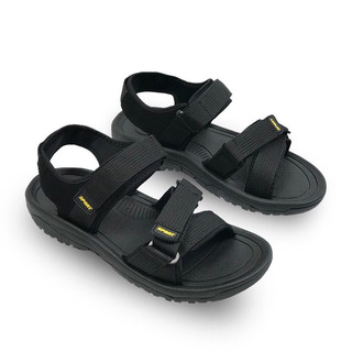 Giày sandal quai hậu nam học sinh, sinh viên Rova RV873 chính hãng quai dù đế cao su đúc màu đen, xám năng động