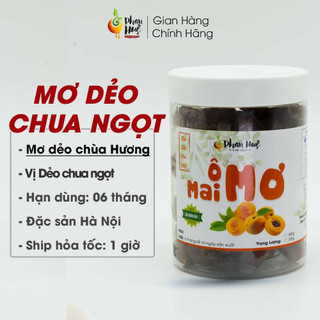 Ô mai xí muội mơ dẻo chua ngọt Phan Huệ hộp 100gr 300gr 500gr đặc sản Hà Nội
