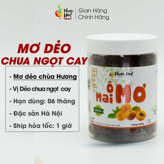 Ô mai xí muội mơ dẻo chua ngọt cay Phan Huệ hộp 100g 300g 500g đặc sản Hà Nội.