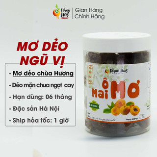 Ô mai xí muội mơ dẻo ngũ vị Phan Huệ hộp 100g 300g 500g vị dẻo chua cay mặn ngọt đặc sản Hà Nội