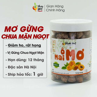 Ô mai xí muội mơ gừng chua mặn ngọt Phan Huệ hộp 100g 300g 500g ngậm ho giảm rát họng đặc sản Hà Nội