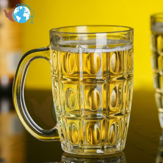 Cốc thủy tinh có quai uống bia 410ml 6 cái Q52