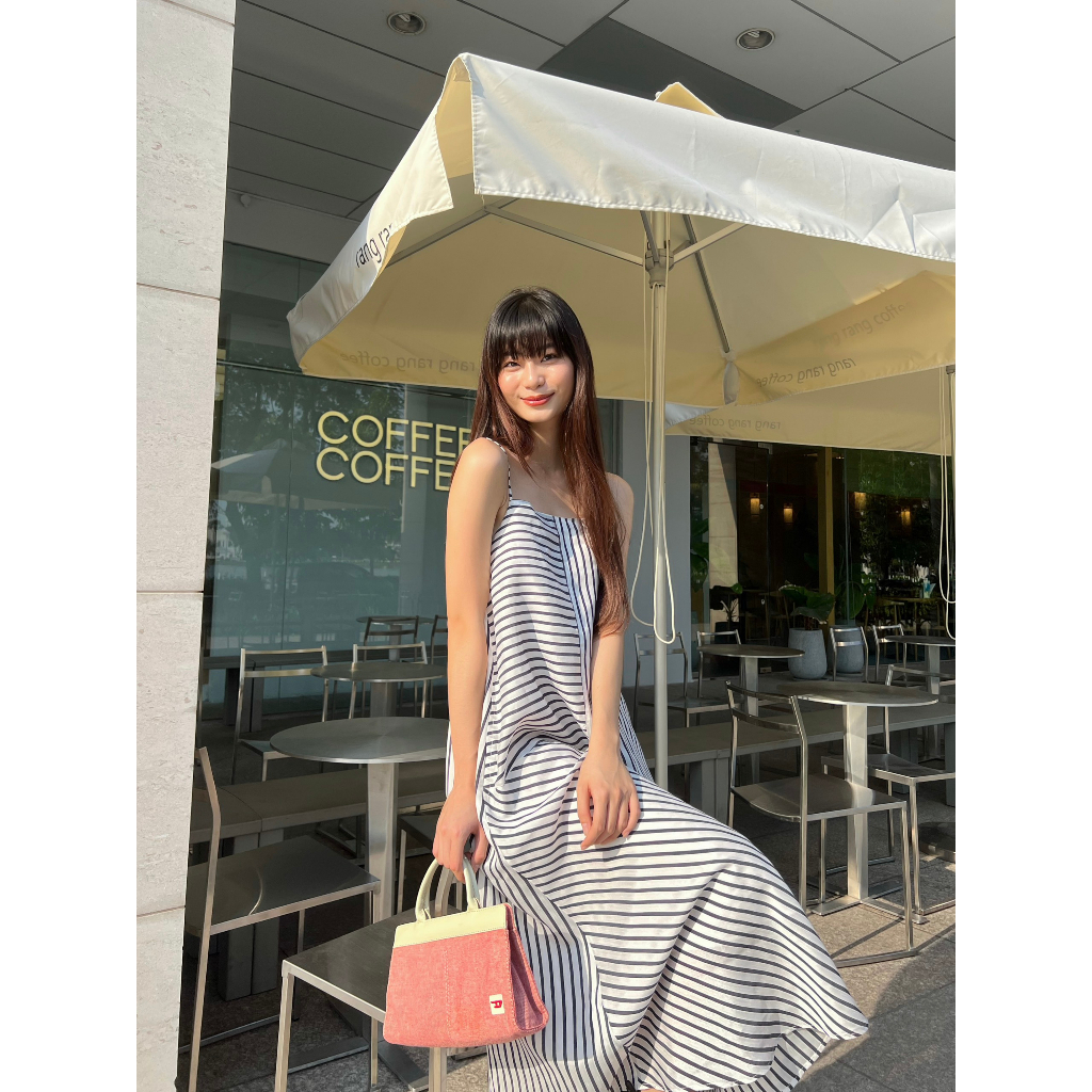 Đầm hai dây dài có sọc LILY DRESS