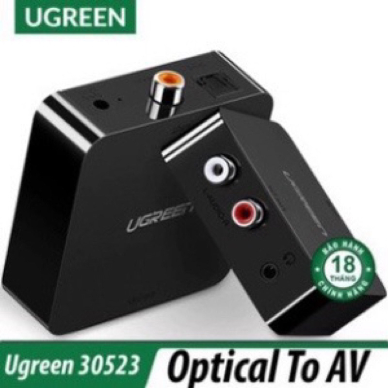 Bộ chuyển đổi Digital Audio sang Analog chính hãng Ugreen 30523-Optical to AV