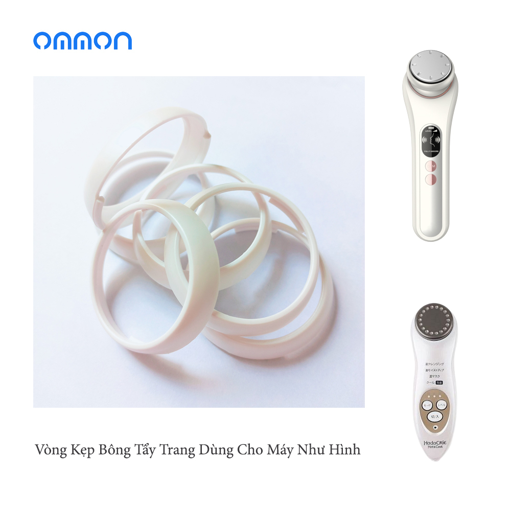 Vòng kẹp bông tẩy trang máy điện di tinh chất OMMON dùng cho máy như hình